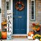 Happy Fall Porch Sign – 47-Inch Vertical Wooden Pumpkin Welcome Sign for Front Door, Yard, or Autumn & Thanksgiving Party Decor